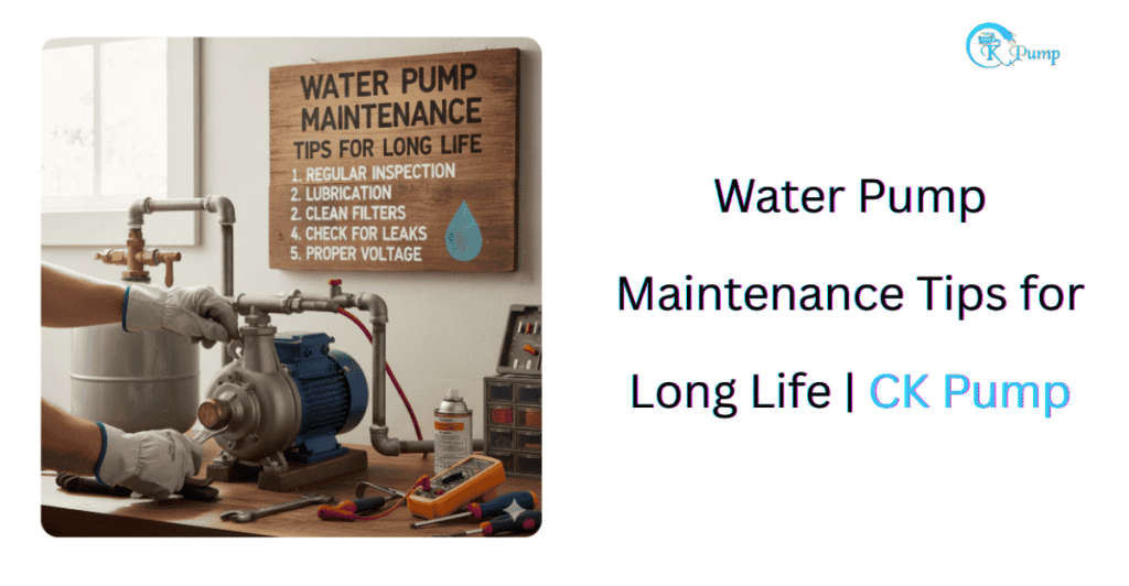 Water Pump Maintenance Tips for Long Life