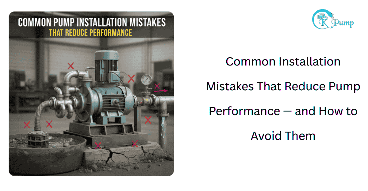 Common Pump Installation Mistakes That Reduce Performance