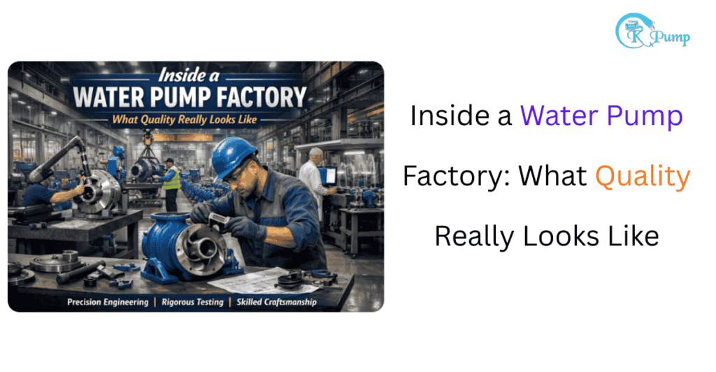 Inside a Water Pump Factory: What Quality Really Looks Like