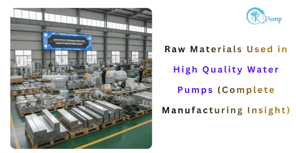 Raw Materials Used in High Quality Water Pumps
