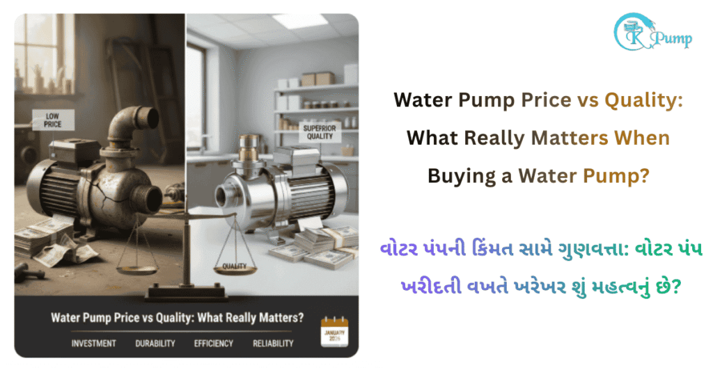 Water Pump Price vs Quality What Really Matters When Buying a Water Pump