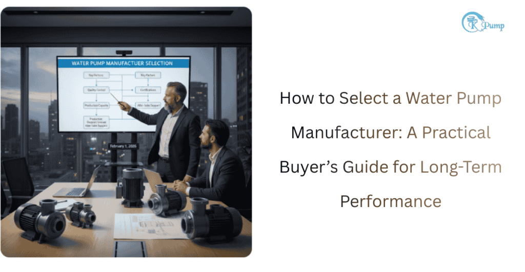 How to Select a Water Pump Manufacturer A Practical Buyer’s Guide for Long-Term Performance