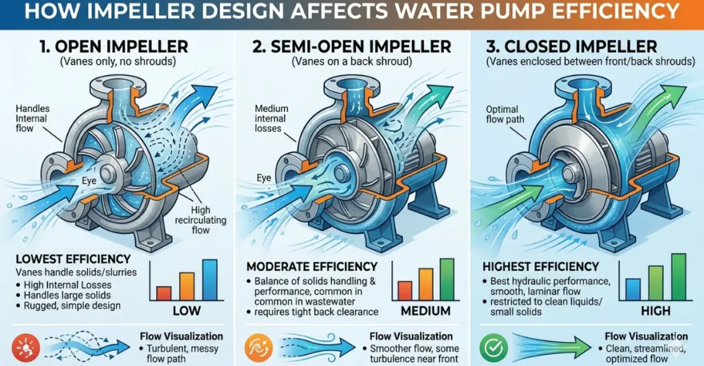 How Impeller Design Affects Water Pump Efficiency