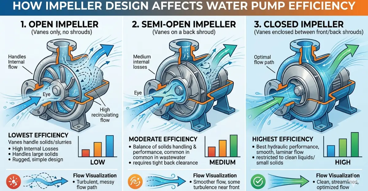 How Impeller Design Affects Water Pump Efficiency