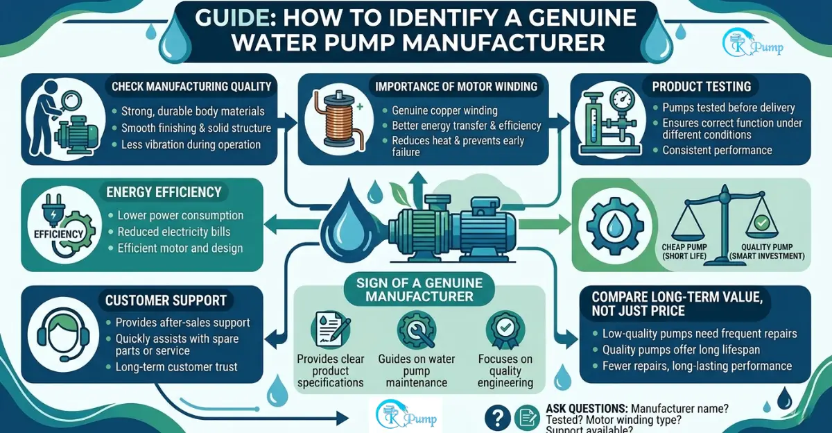 How to Identify a Genuine Water Pump Manufacturer