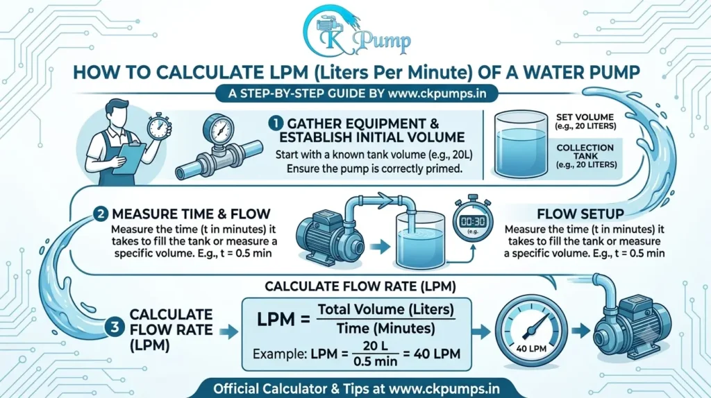 How to Calculate LPM of Water Pump - Ck Pump