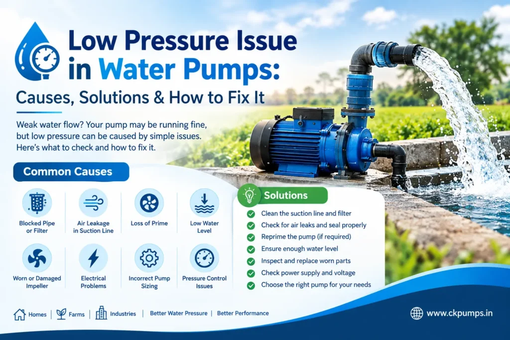 Low Pressure Issue in Water Pumps Causes, Solutions & How to Fix It